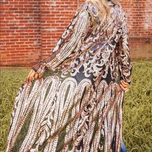 Royal Sequin Duster
